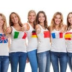 Six young girls with a thumbs up for innternational trademark using Madrid Protocol
